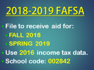 File the 2018-2019 FAFSA