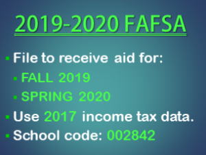 File the 2019 - 2020 FAFSA
